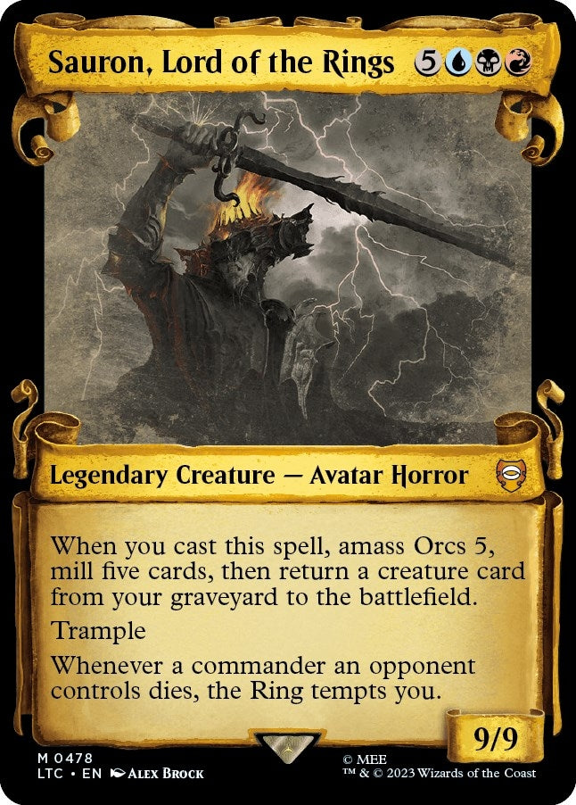 Image for Sauron, Lord of the Rings (Showcase Scrolls) (478) - Magic: The Gathering