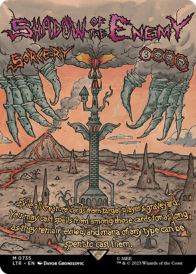 Image for Shadow of the Enemy (Borderless Poster) (735) (LTR) - Magic: The Gathering