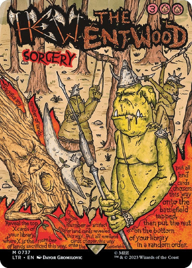Image for Hew the Entwood (Borderless Poster) (737) (LTR) - Magic: The Gathering