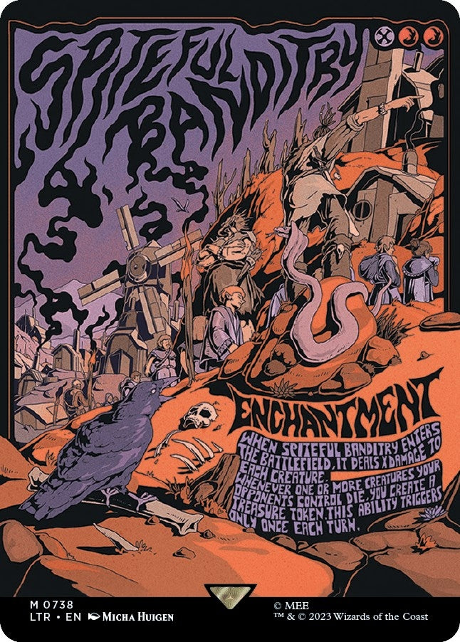 Image for Spiteful Banditry (Borderless Poster) (738) (LTR) - Magic: The Gathering