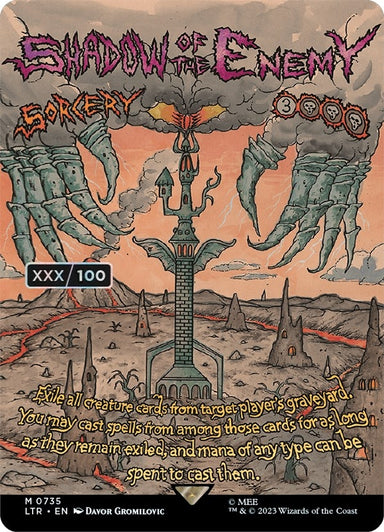 Image for Shadow of the Enemy (Borderless Poster) (Serial Numbered) (735) (LTR) - Magic: The Gathering