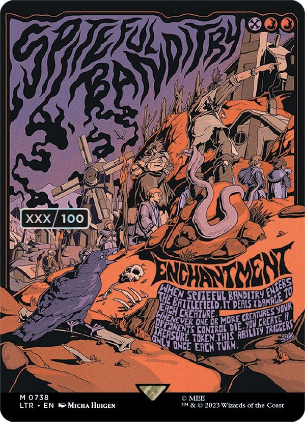 Image for Spiteful Banditry (Borderless Poster) (Serial Numbered) (738) (LTR) - Magic: The Gathering