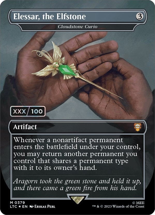 Image for Elessar, the Elfstone - Cloudstone Curio (Serial Numbered) (379) - Magic: The Gathering