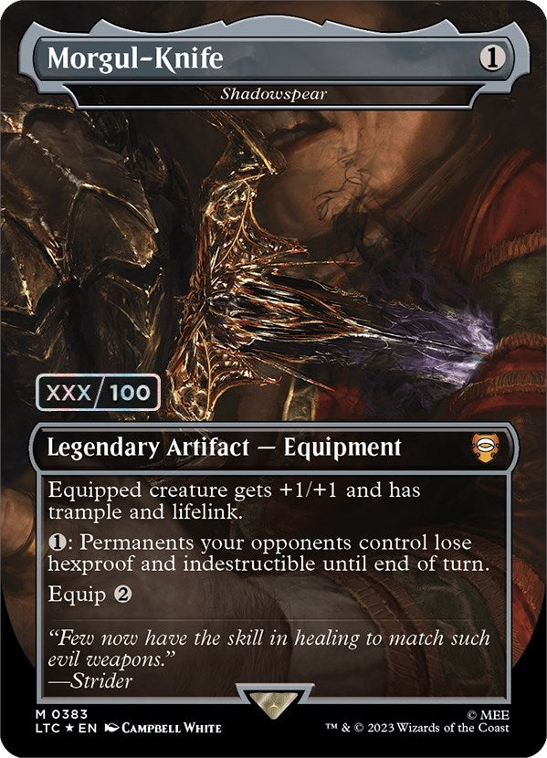 Image for Morgul-Knife - Shadowspear (Serial Numbered) (383) - Magic: The Gathering