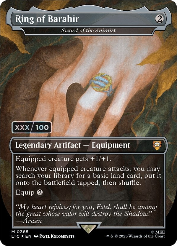 Image for Ring of Barahir - Sword of the Animist (Serial Numbered) (385) - Magic: The Gathering