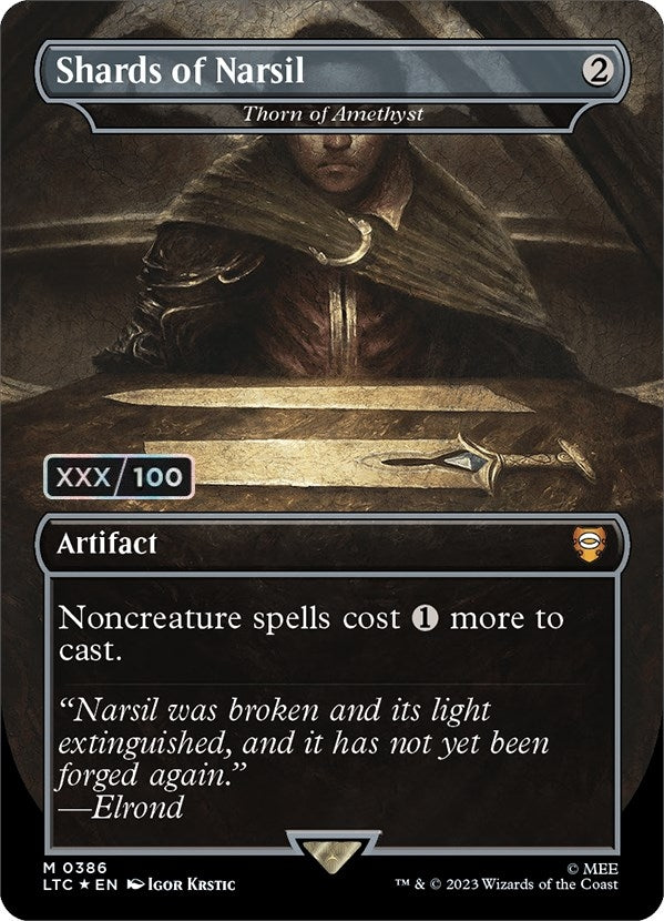 Image for Shards of Narsil - Thorn of Amethyst (Serial Numbered) (386) - Magic: The Gathering