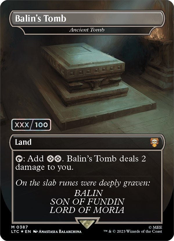 Image for Balin's Tomb - Ancient Tomb (Serial Numbered) (387) - Magic: The Gathering