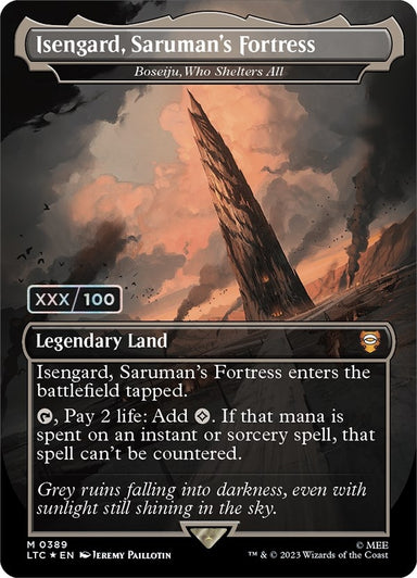 Image for Isengard, Saruman's Fortress - Boseiju, Who Shelters All (Serial Numbered) (389) - Magic: The Gathering