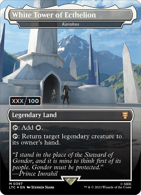 Image for White Tower of Ecthelion - Karakas (Serial Numbered) (397) - Magic: The Gathering