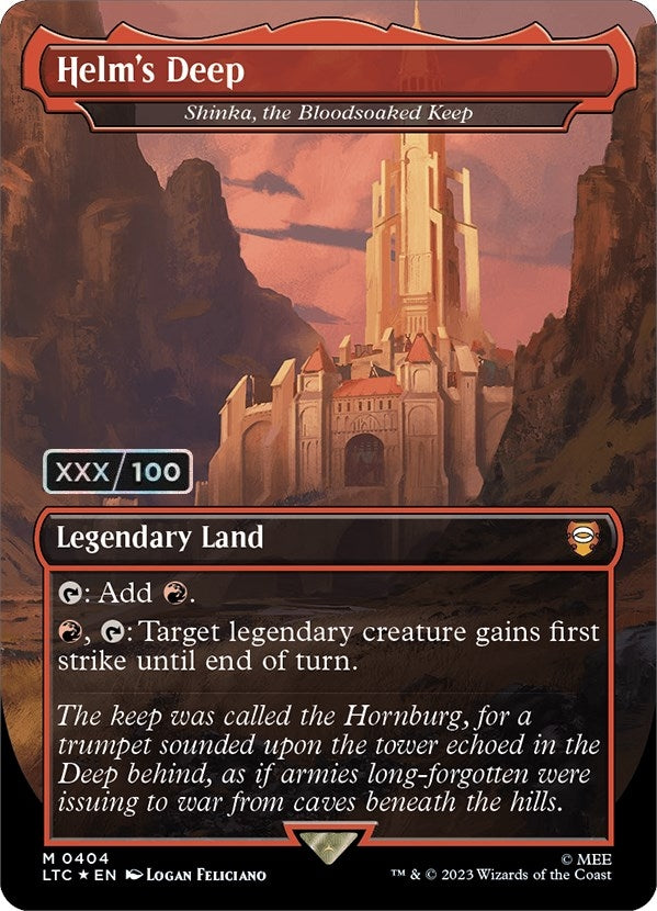 Image for Helm's Deep - Shinka, the Bloodsoaked Keep (Serial Numbered) (404) - Magic: The Gathering