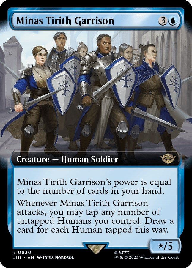 Image for Minas Tirith Garrison (Extended Art) (830) (LTR) - Magic: The Gathering