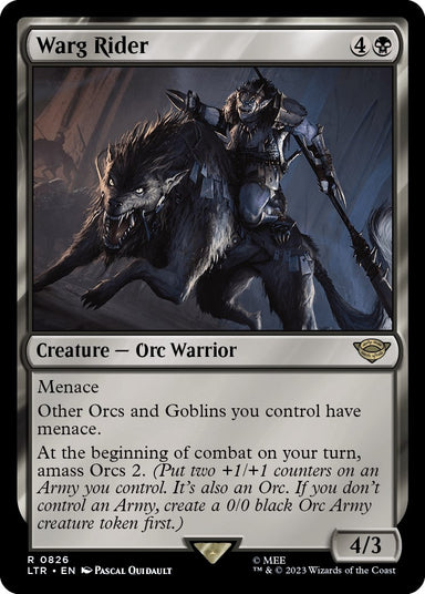 Image for Warg Rider (826) (LTR) - Magic: The Gathering