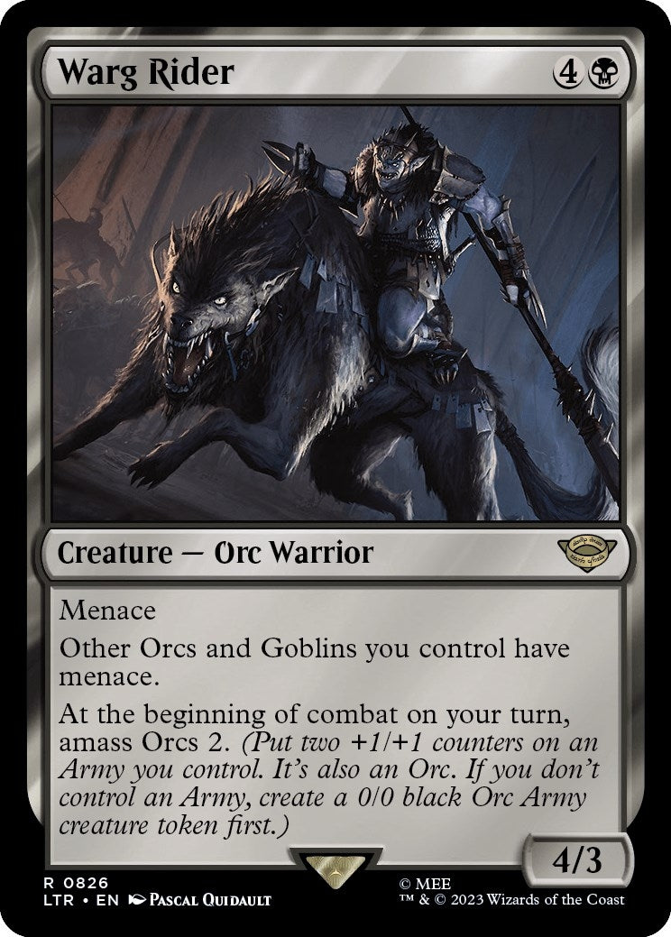 Image for Warg Rider (826) (LTR) - Magic: The Gathering