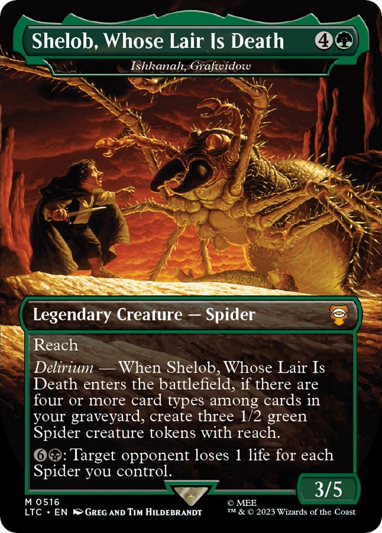 Image for Shelob, Whose Lair Is Death - Ishkanah, Grafwidow (Borderless) (516) - Magic: The Gathering