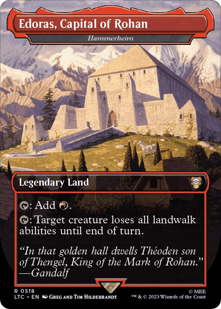 Image for Edoras, Capital of Rohan - Hammerheim (Borderless) (518) - Magic: The Gathering