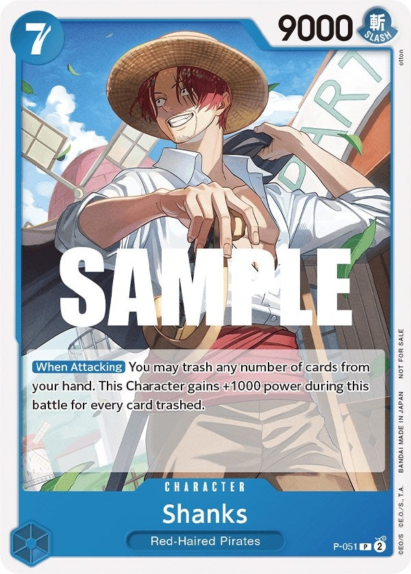 Shanks (Sealed Battle Kit Vol. 1) (P-051) (One Piece Promotion Cards)
