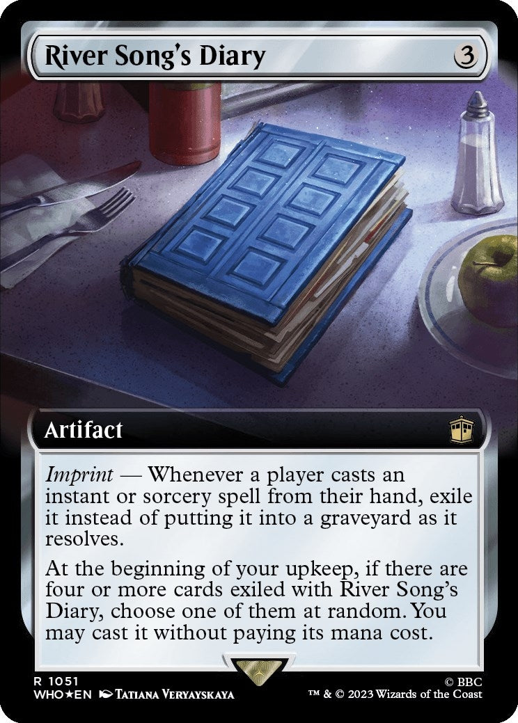 River Song's Diary (Extended Art) (Surge Foil) (1051) (Universes Beyond: Doctor Who)