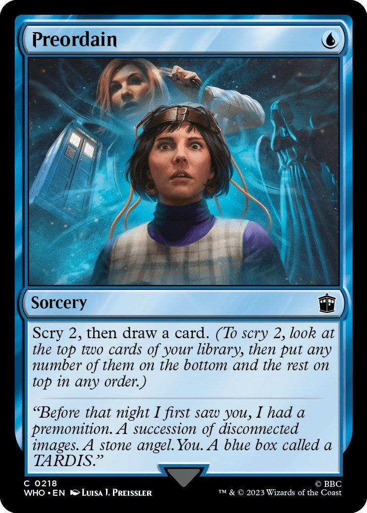 Image for Preordain (218) (Universes Beyond: Doctor Who) (WHO) - Magic: The Gathering