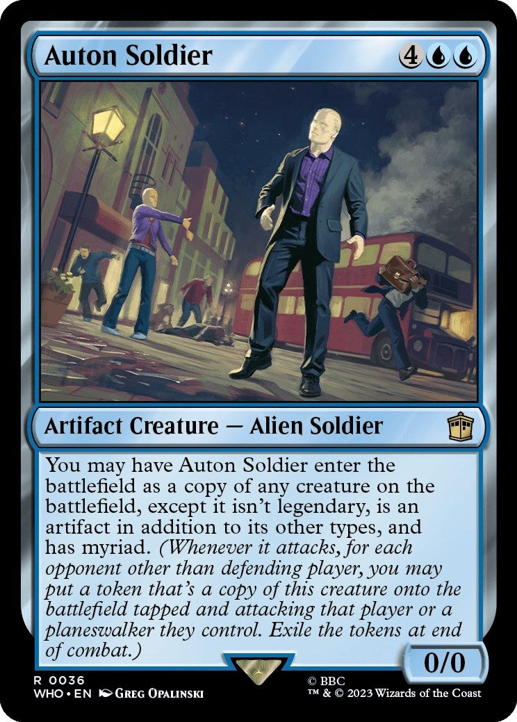 Image for Auton Soldier (36) (Universes Beyond: Doctor Who) (WHO) - Magic: The Gathering