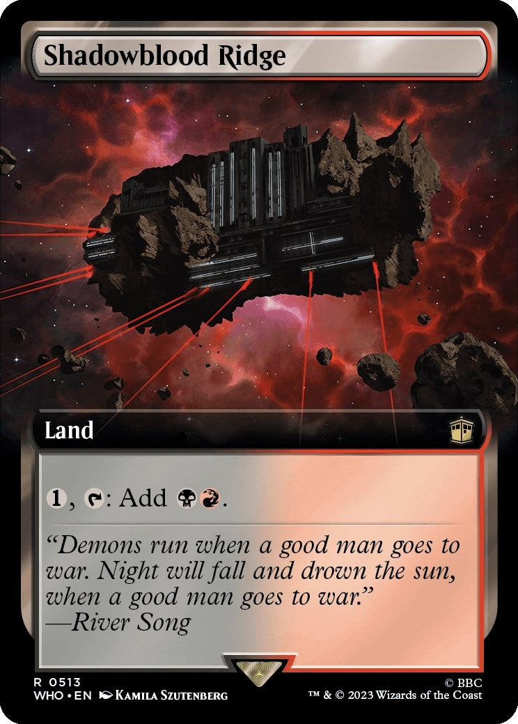 Shadowblood Ridge (Extended Art) (513) (Universes Beyond: Doctor Who)