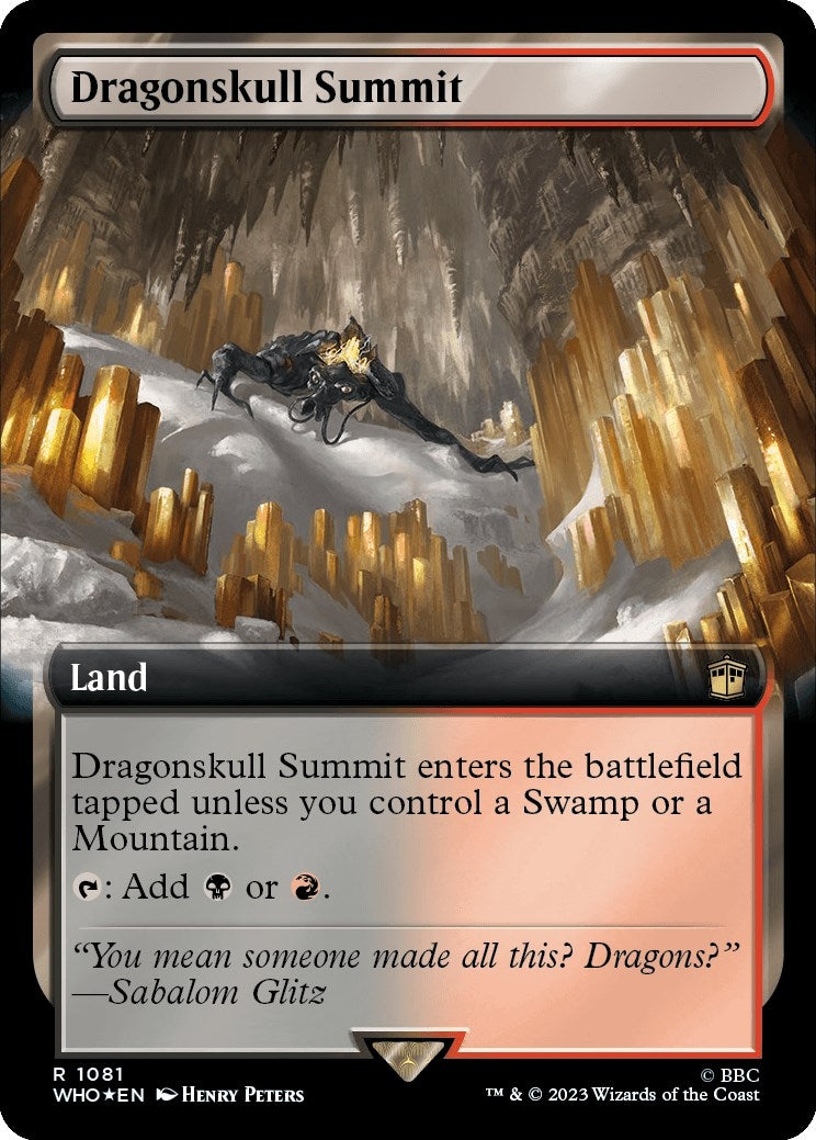 Dragonskull Summit (Extended Art) (Surge Foil) (1081) (Universes Beyond: Doctor Who)
