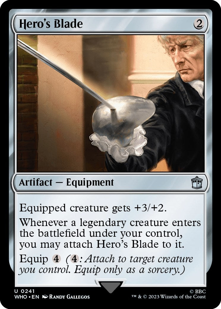 Image for Hero's Blade (241) (Universes Beyond: Doctor Who) (WHO) - Magic: The Gathering