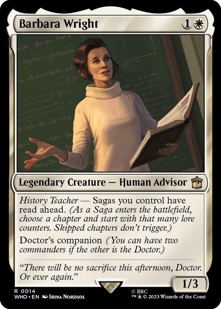 Image for Barbara Wright (14) (Universes Beyond: Doctor Who) (WHO) - Magic: The Gathering