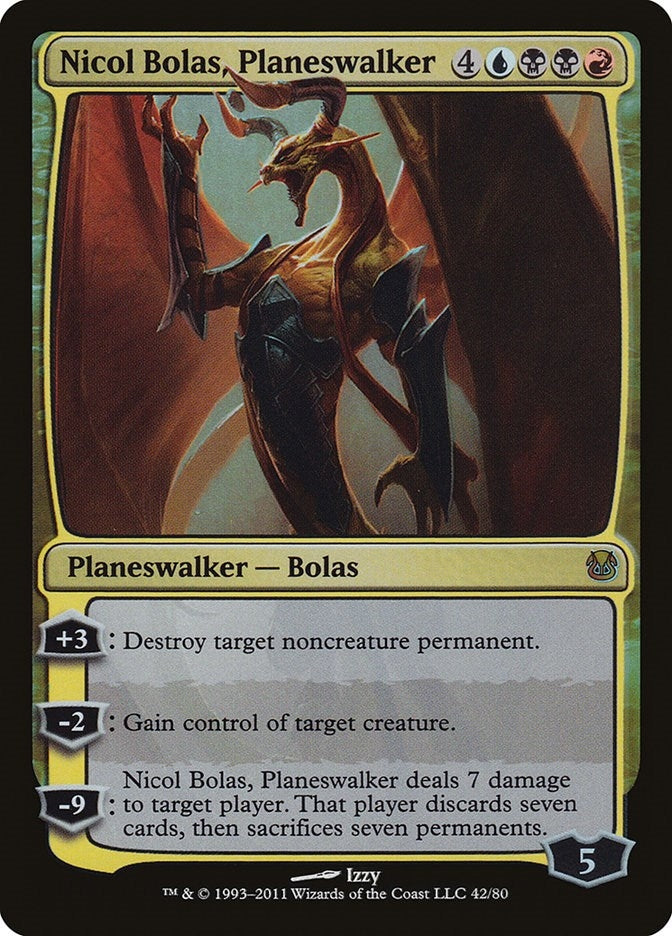 Image for Nicol Bolas, Planeswalker (42) (Duel Decks: Ajani vs. Nicol Bolas) (DDH) - Magic: The Gathering