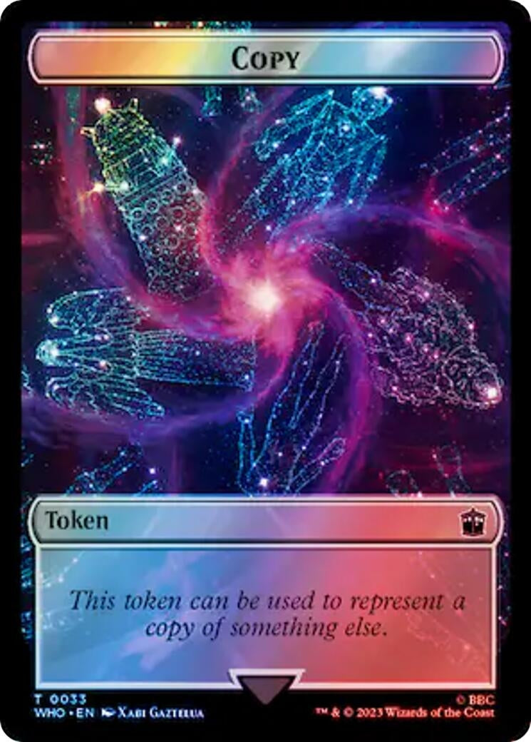 Image for Copy // Treasure (0062) Double-Sided Token (Surge Foil) (33 // 62) (Universes Beyond: Doctor Who) (WHO) - Magic: The Gathering