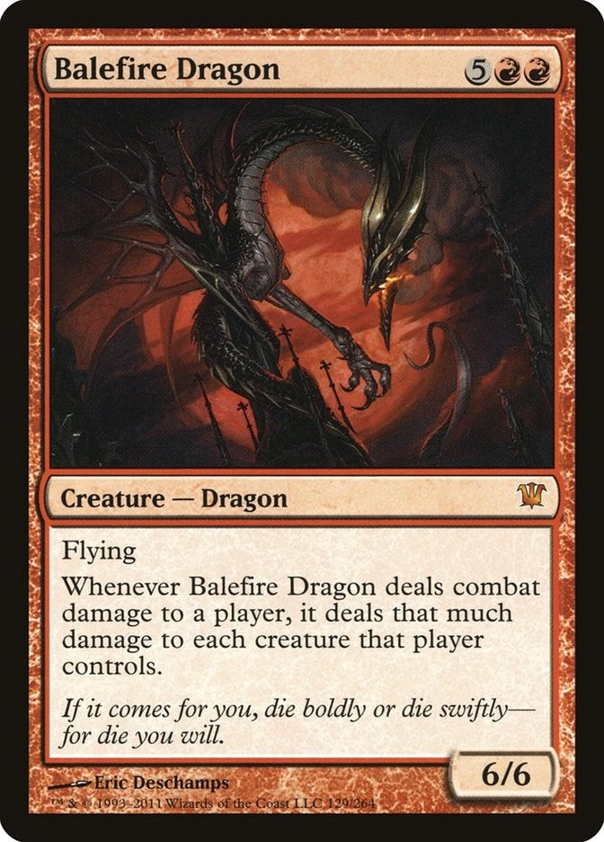 Image for Balefire Dragon (129) (Innistrad) (ISD) - Magic: The Gathering