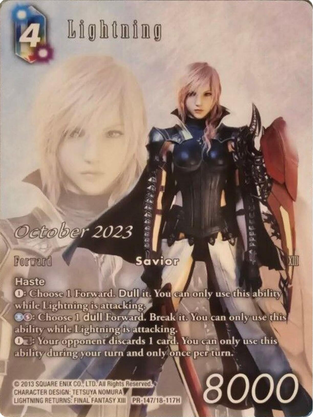 Image for Lightning (October 2023) (PR-147/18-117H) (FF: Promo Cards) (PR) - Final Fantasy TCG