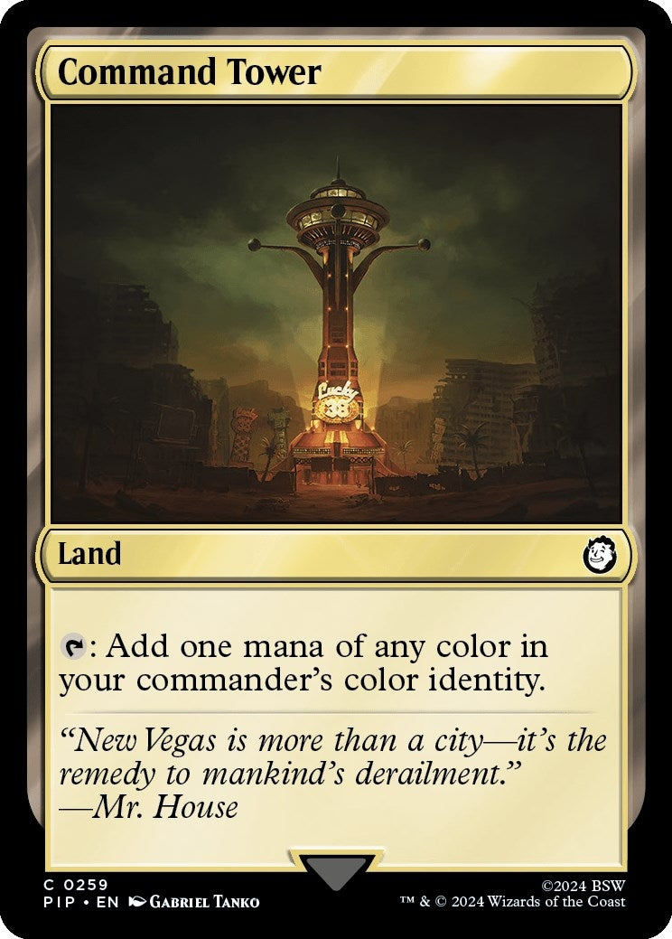 Image for Command Tower (259) (Universes Beyond: Fallout) (PIP) - Magic: The Gathering