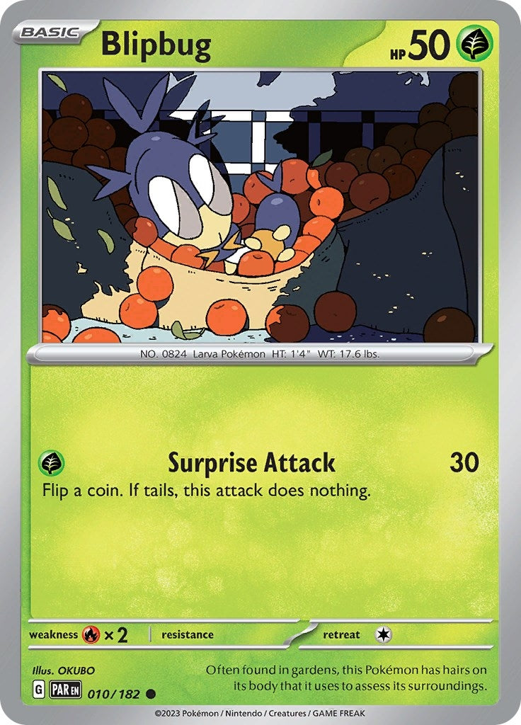 Image for Blipbug (010/182) (SV04: Paradox Rift) (PAR) - Pokemon