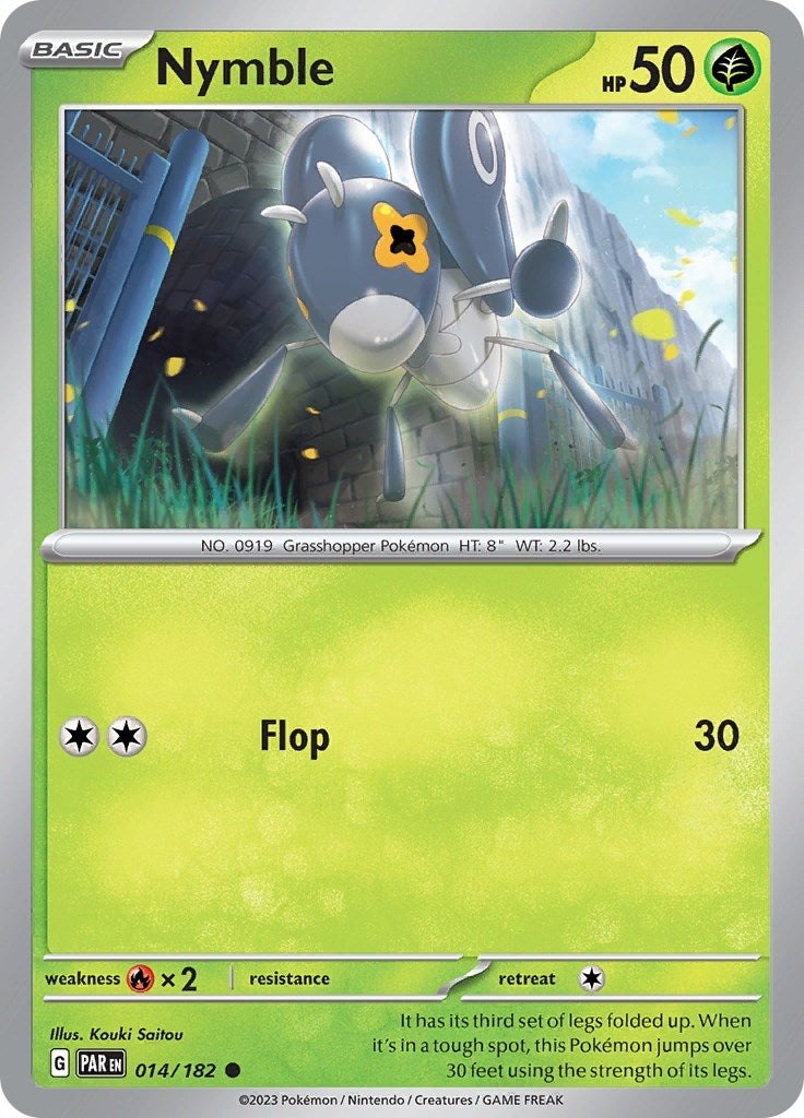 Image for Nymble (014/182) (SV04: Paradox Rift) (PAR) - Pokemon