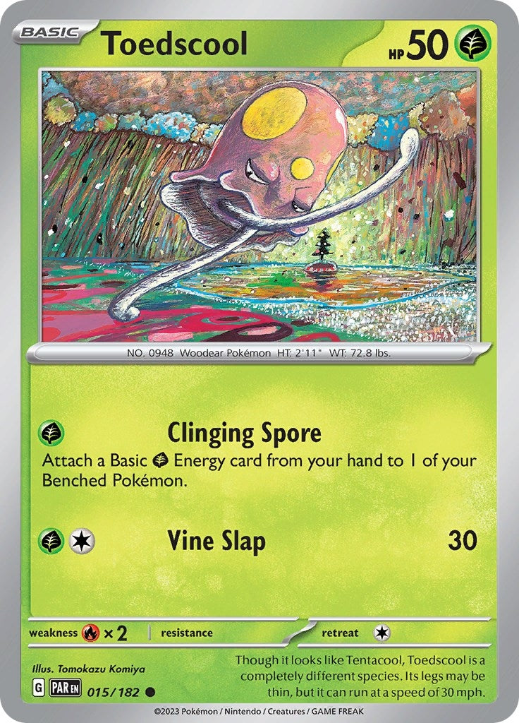 Image for Toedscool (015/182) (SV04: Paradox Rift) (PAR) - Pokemon