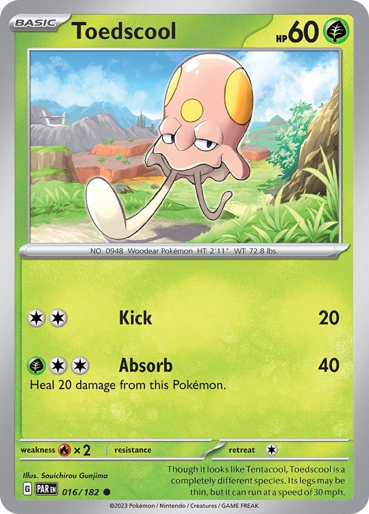 Image for Toedscool (016/182) (SV04: Paradox Rift) (PAR) - Pokemon