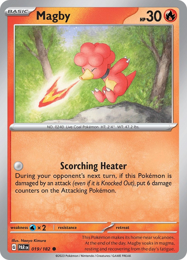 Image for Magby (019/182) (SV04: Paradox Rift) (PAR) - Pokemon