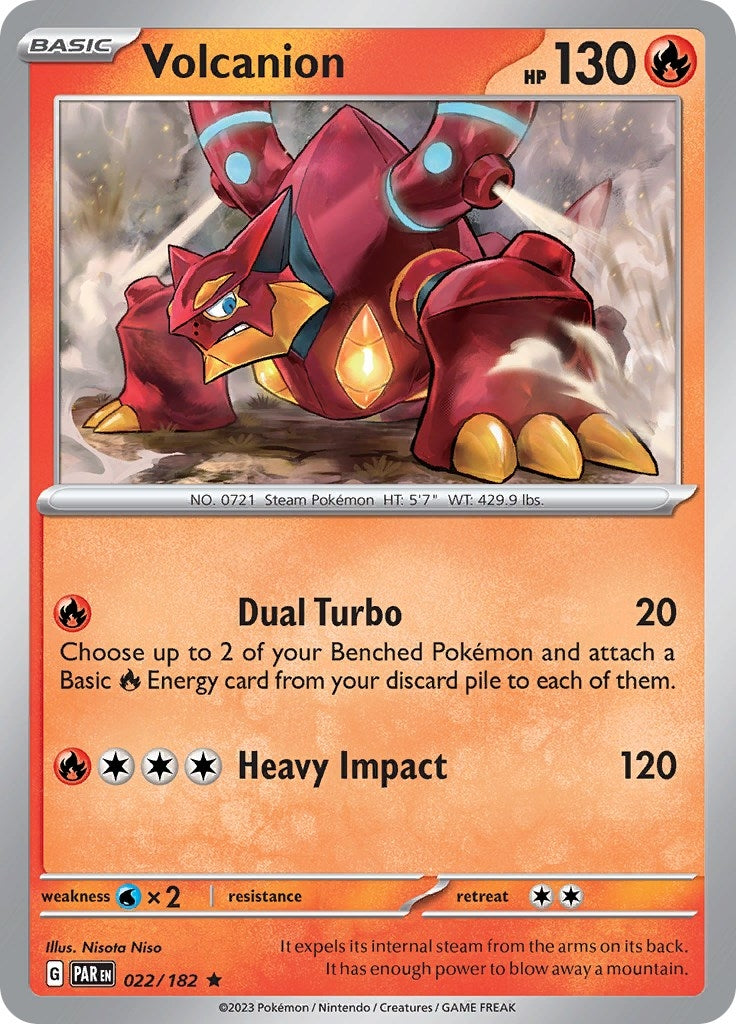 Image for Volcanion (022/182) (SV04: Paradox Rift) (PAR) - Pokemon