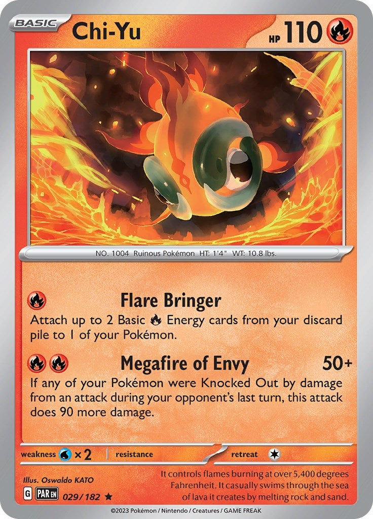 Image for Chi-Yu (029/182) (SV04: Paradox Rift) (PAR) - Pokemon