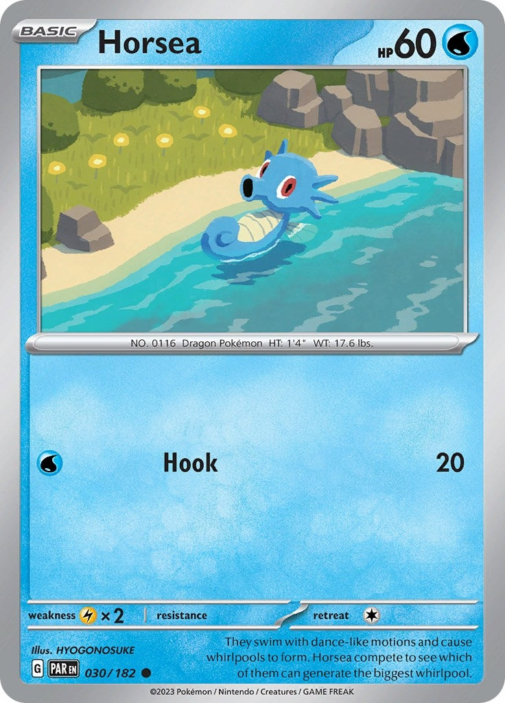 Image for Horsea (030/182) (SV04: Paradox Rift) (PAR) - Pokemon