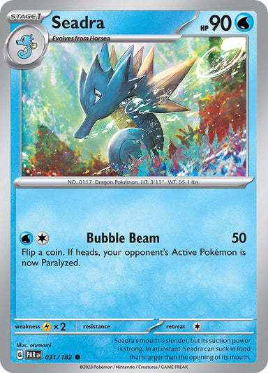 Image for Seadra (031/182) (SV04: Paradox Rift) (PAR) - Pokemon