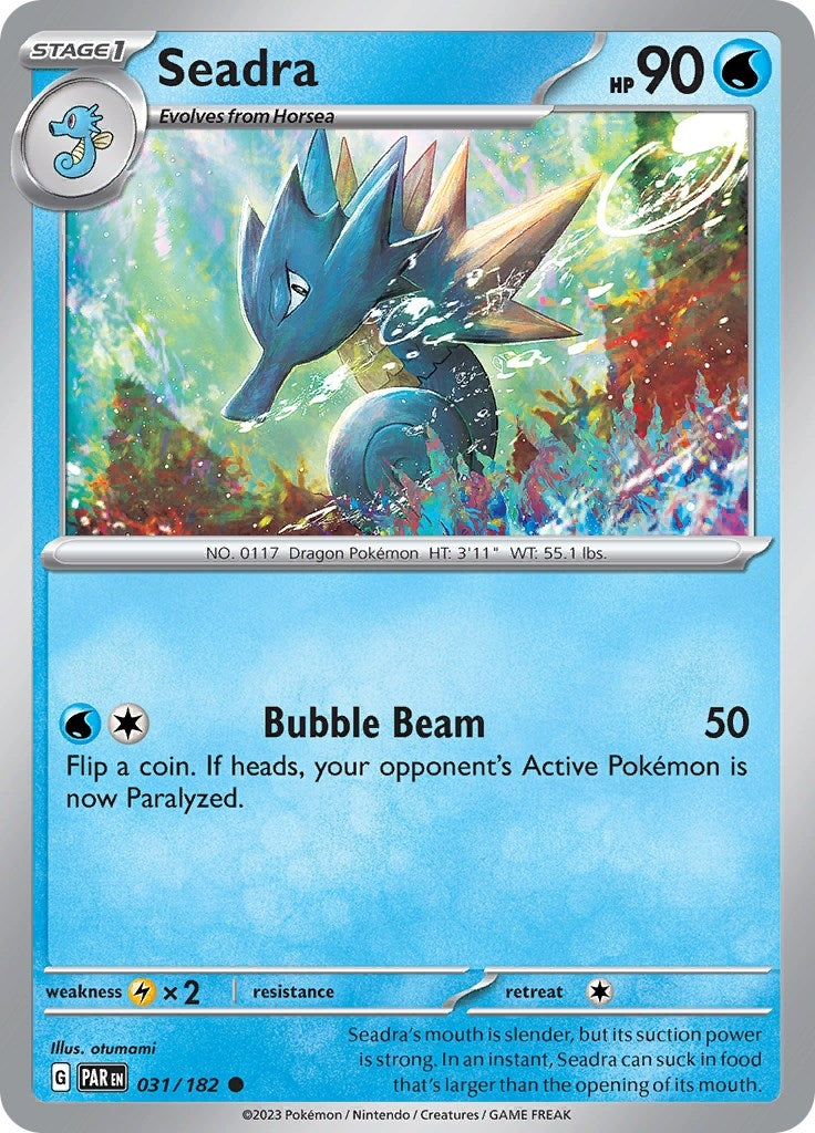 Image for Seadra (031/182) (SV04: Paradox Rift) (PAR) - Pokemon