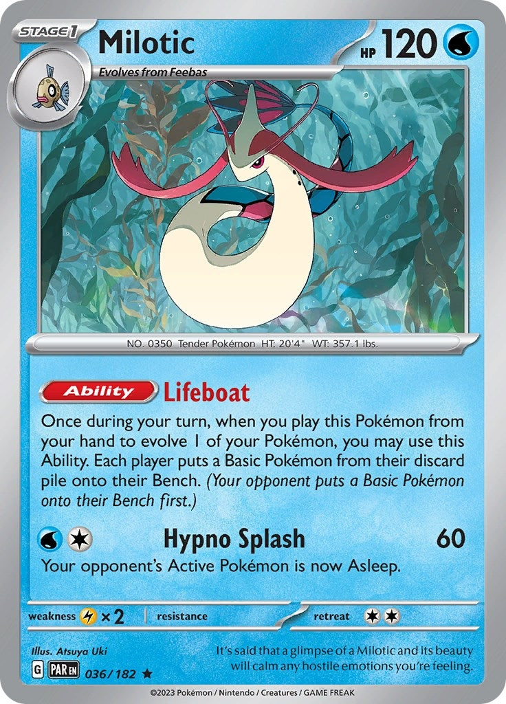 Image for Milotic (036/182) (SV04: Paradox Rift) (PAR) - Pokemon