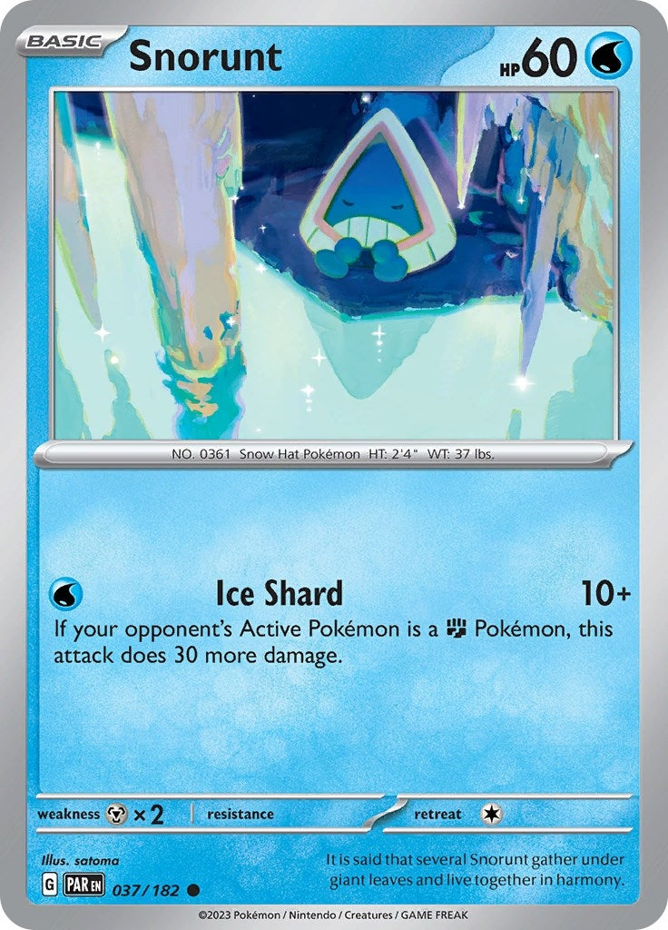 Image for Snorunt (037/182) (SV04: Paradox Rift) (PAR) - Pokemon