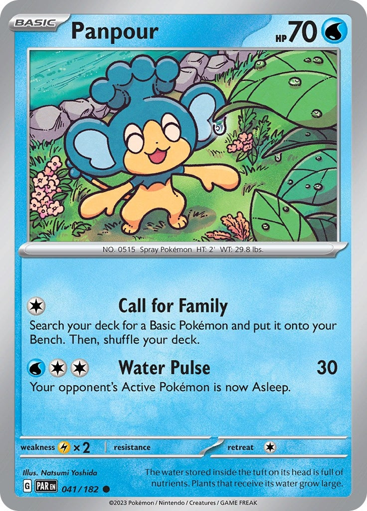 Image for Panpour (041/182) (SV04: Paradox Rift) (PAR) - Pokemon