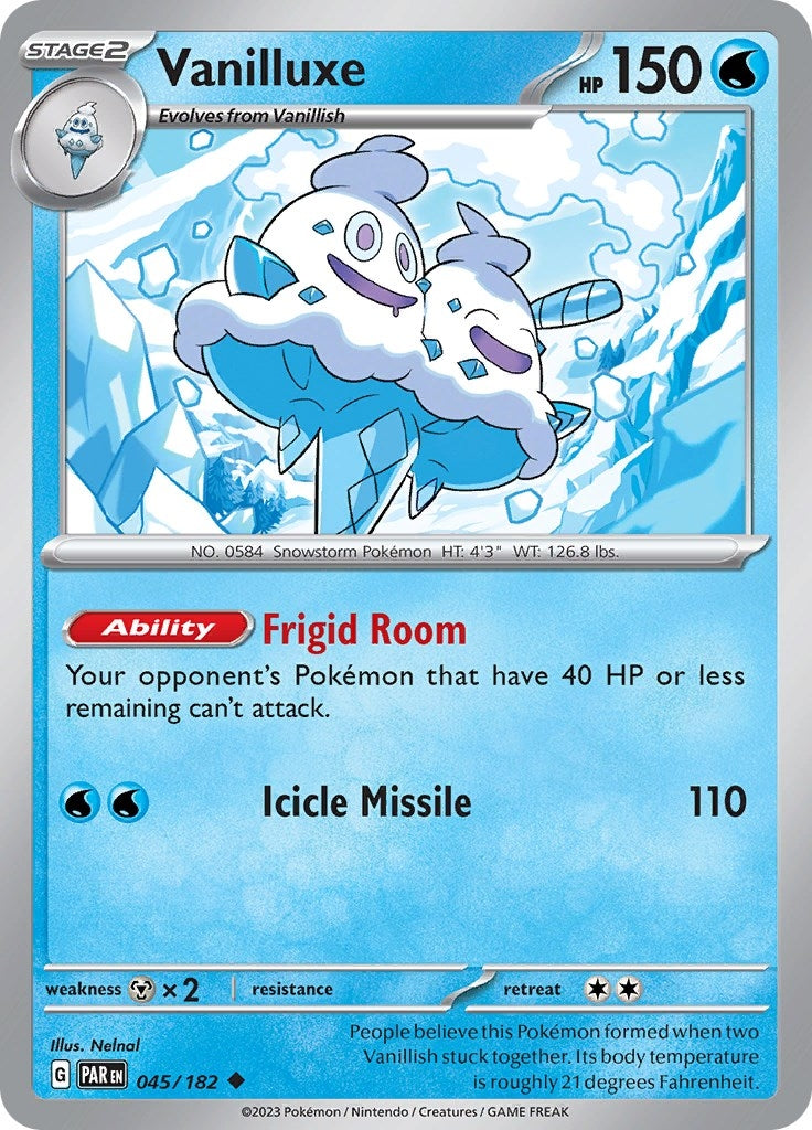 Image for Vanilluxe (045/182) (SV04: Paradox Rift) (PAR) - Pokemon