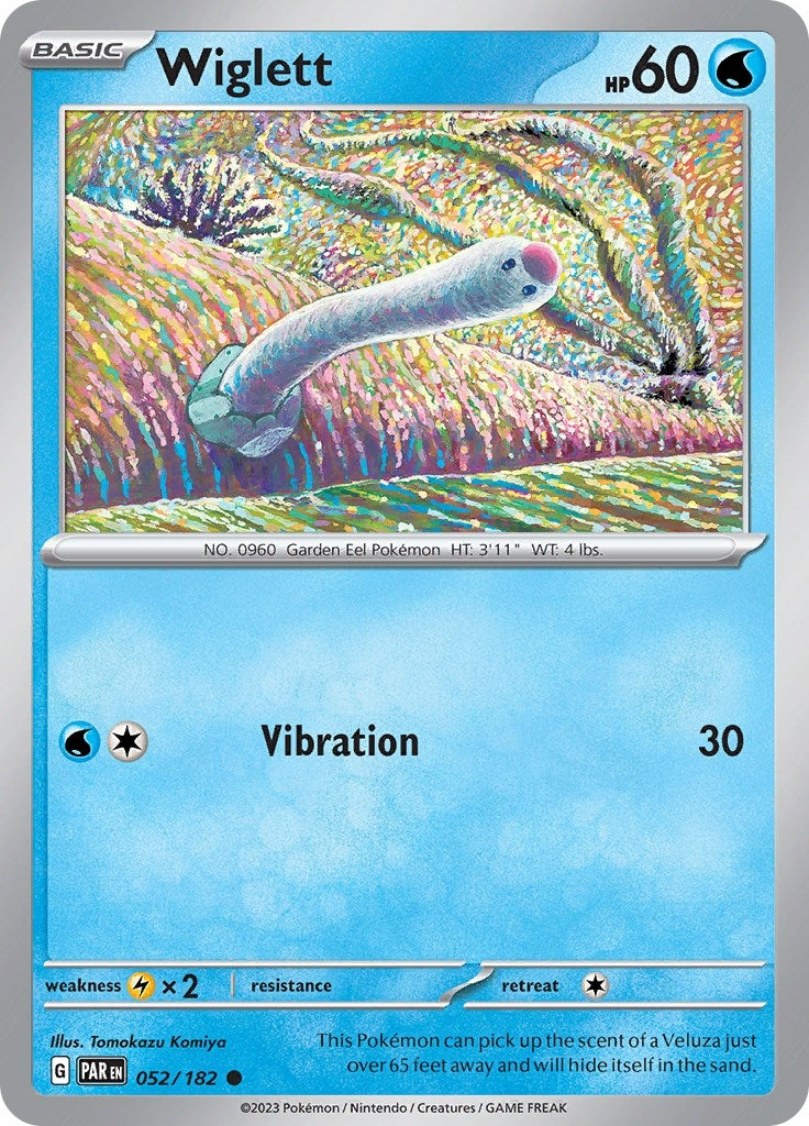 Image for Wiglett (052/182) (SV04: Paradox Rift) (PAR) - Pokemon