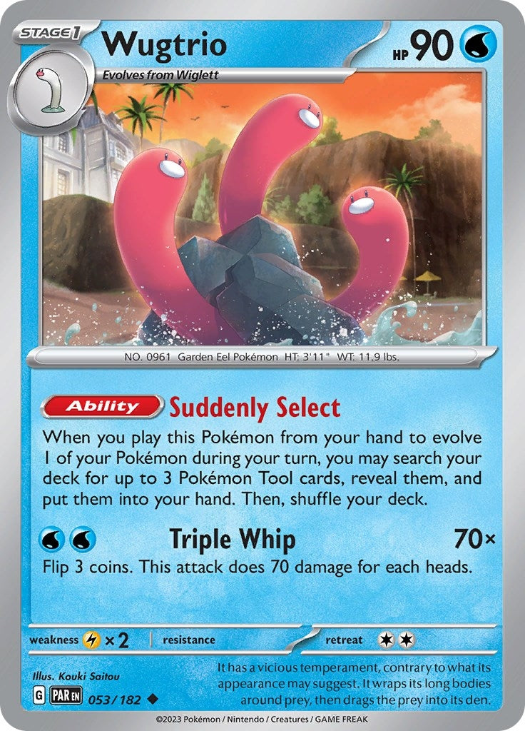 Image for Wugtrio (053/182) (SV04: Paradox Rift) (PAR) - Pokemon