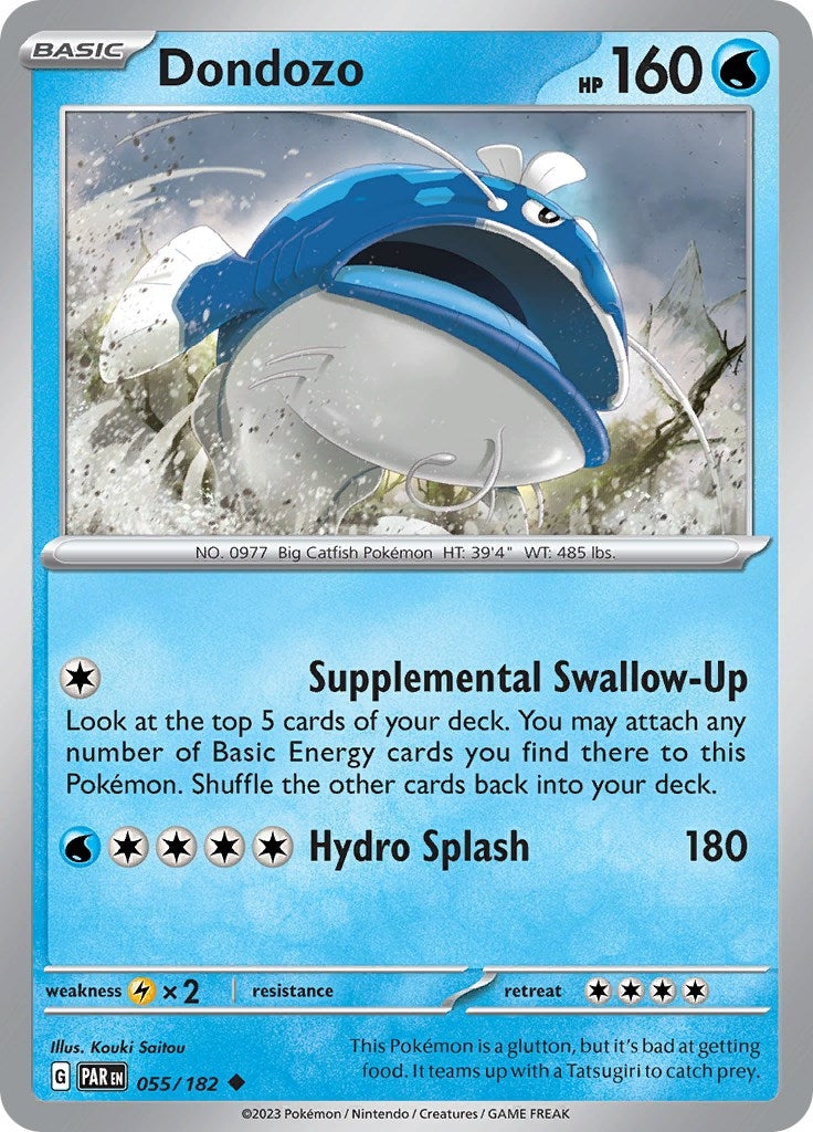 Image for Dondozo (055/182) (SV04: Paradox Rift) (PAR) - Pokemon