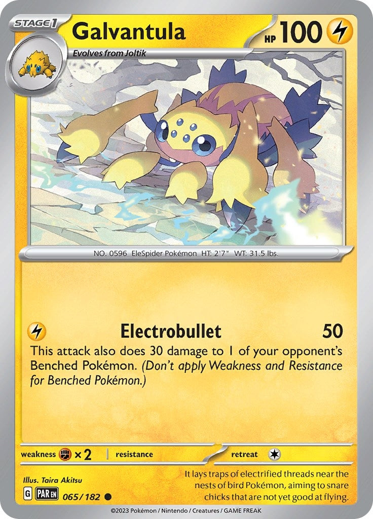 Image for Galvantula (065/182) (SV04: Paradox Rift) (PAR) - Pokemon